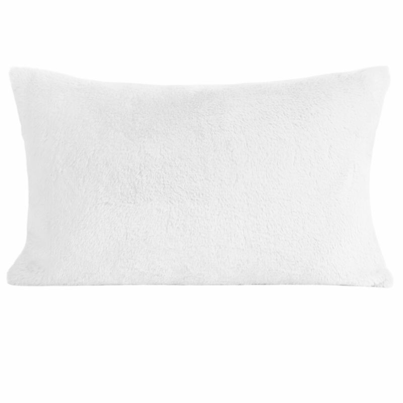 Poszewka Futrzana Nina Eurofirany Biała 30X50Cm Dekoracyjna Na Poduszkę 1 Szt.