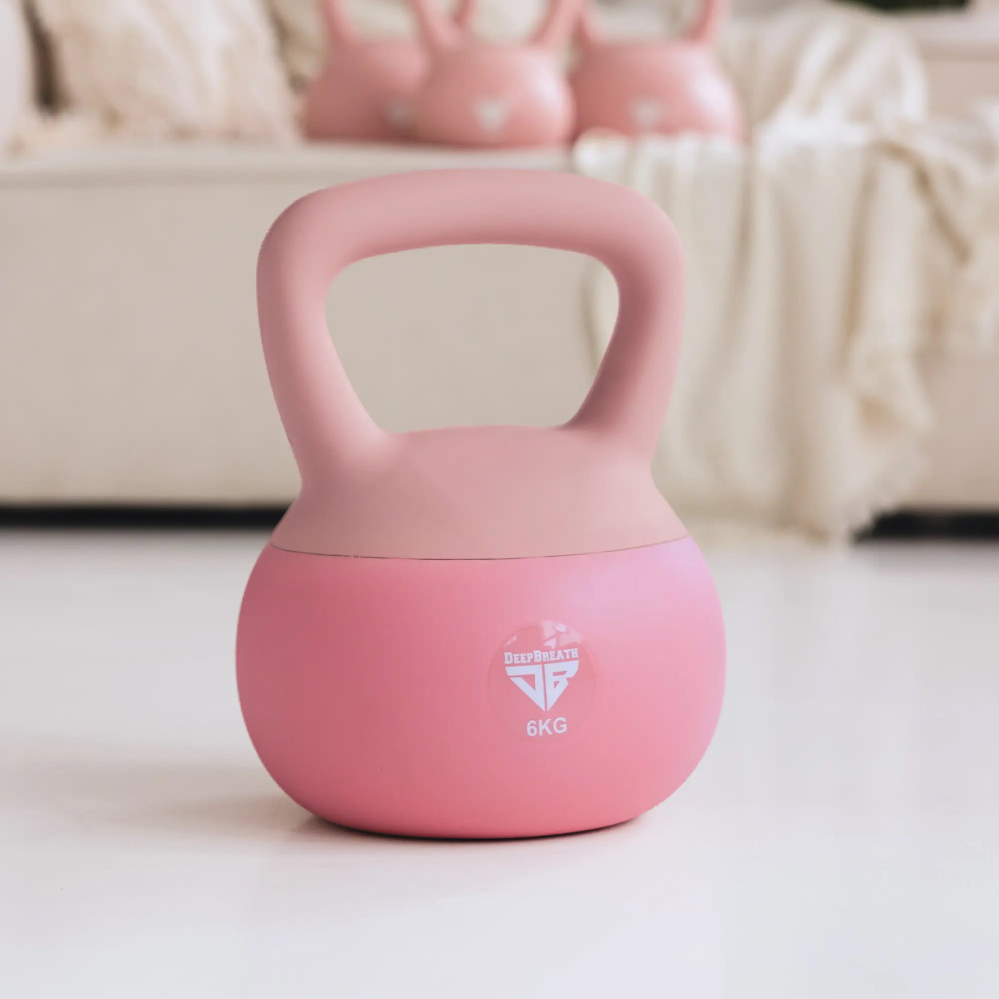 Kettlebell miękki - Candy Pink (4-6kg) - Deep Breath