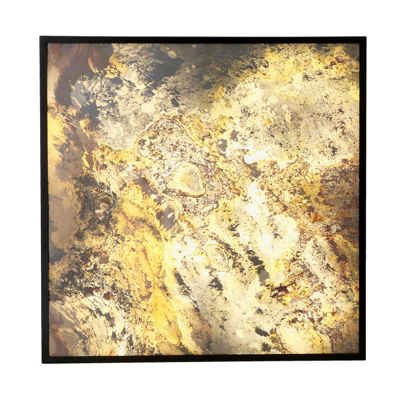 Czarna lampa sufitowa LED 59x59 cm 90W 4000K LUXAN metal