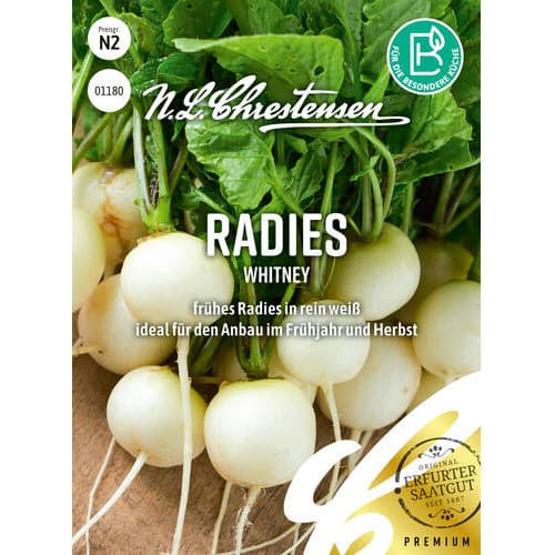 Rzodkiewka Whitney - Nasiona. Ilość w opakowaniu: 1 opak - GradinaMax