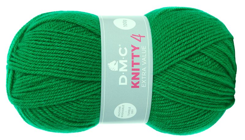 WŁÓCZKA DMC KNITTY 4 KOL. 916 / ZIELONY