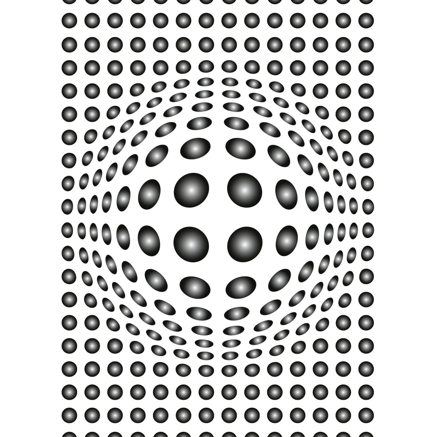 Fototapeta Dots black and white 192x260 cm