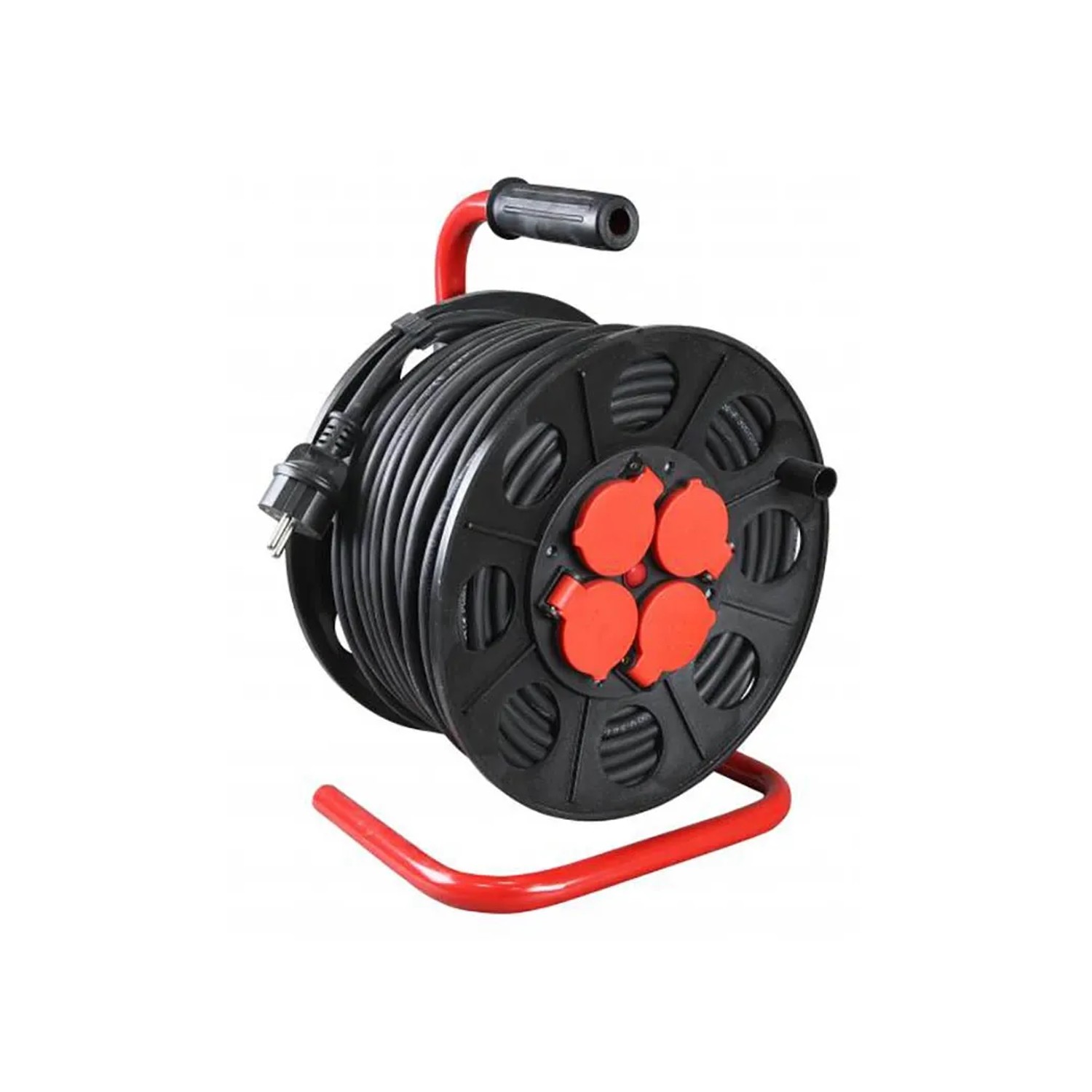 Jonex Przedłużacz bębnowy 4x2P+Z IP44 30 m. czarny