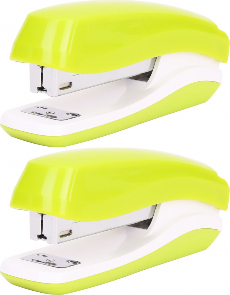 2x Zszywacz Deli Rio E0350, do 25 kartek, zielony