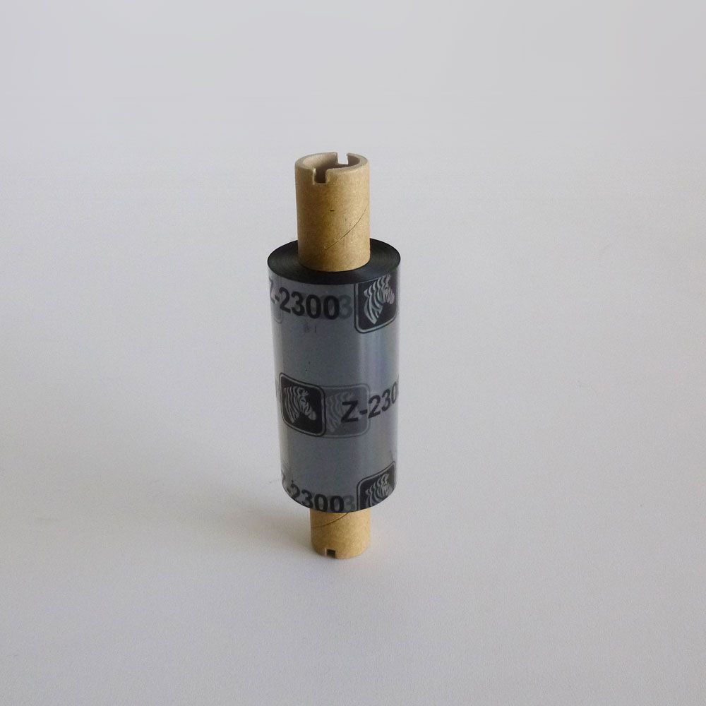 Taśma termotransferowa Zebra seria 2300, 64mmx74m, woskowa, czarny