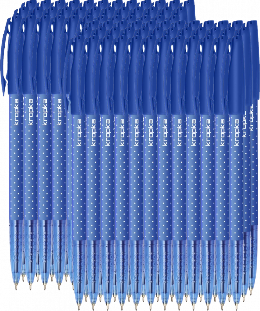 120x Długopis Rystor, Kropka, 0.5mm niebieski