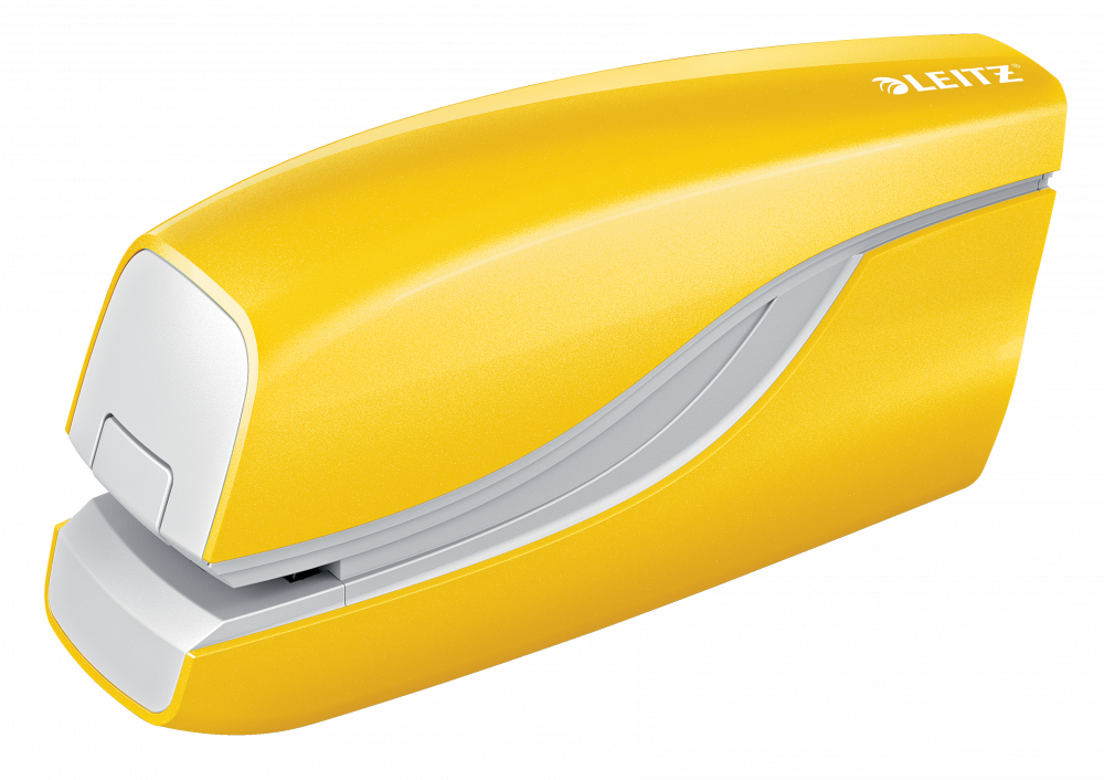 Zszywacz elektryczny Leitz NeXXt Wow do 10 kartek, metaliczny żółty