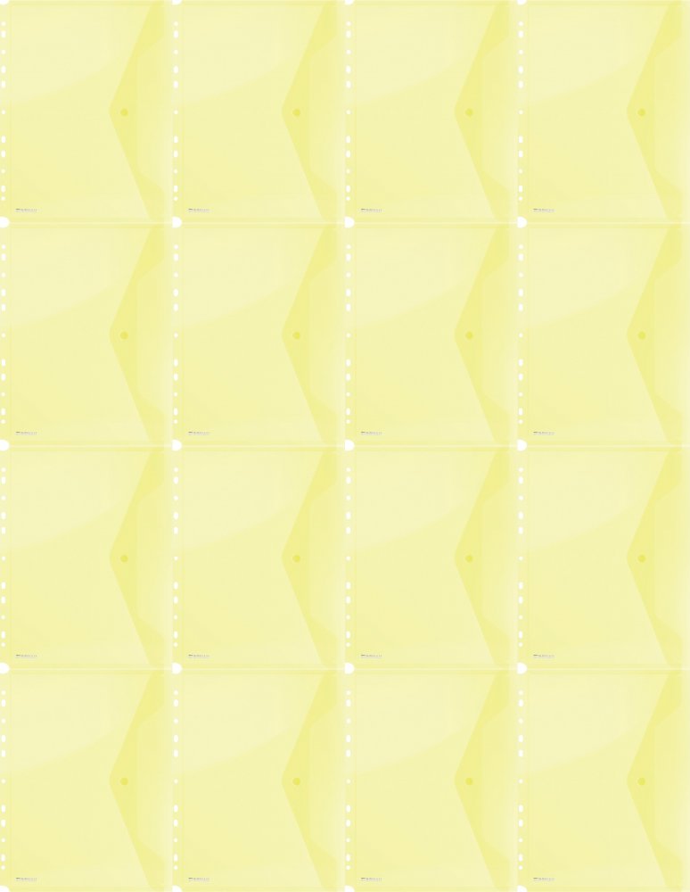 16x Teczka koperta do segregatora A4, Donau, na zatrzask, żółty