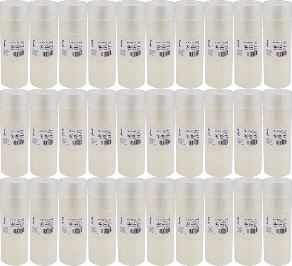 120x Taśma klejąca MemoBe, 24mmx20m, 6 sztuk, przezroczysty