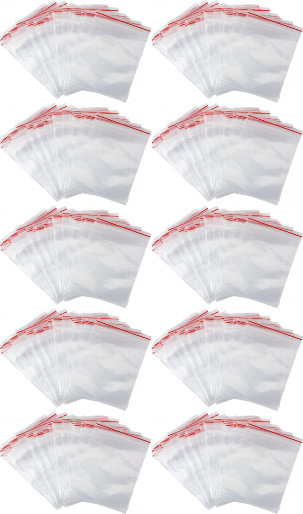 10x Woreczki strunowe Emerson, 80mmx180mm, 100 sztuk, bezbarwny