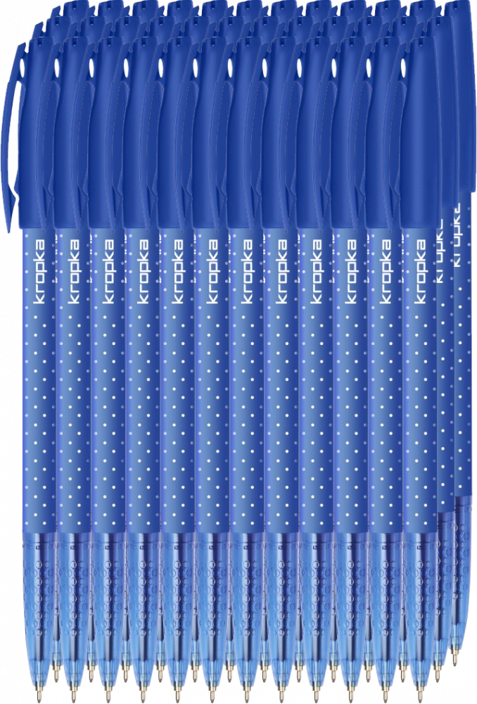 36x Długopis Rystor, Kropka, 0.5mm niebieski
