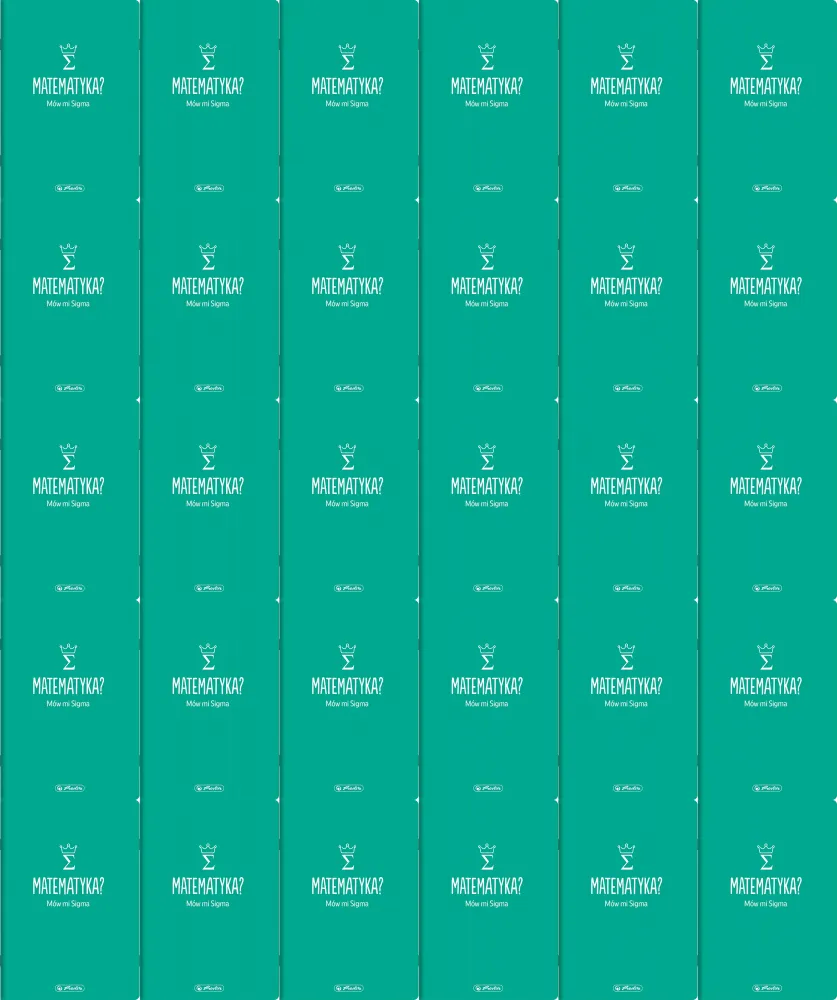 30x Zeszyt przedmiotowy w kratkę Herlitz Matematyka, A5, miękka oprawa, 60 kartek, zielony