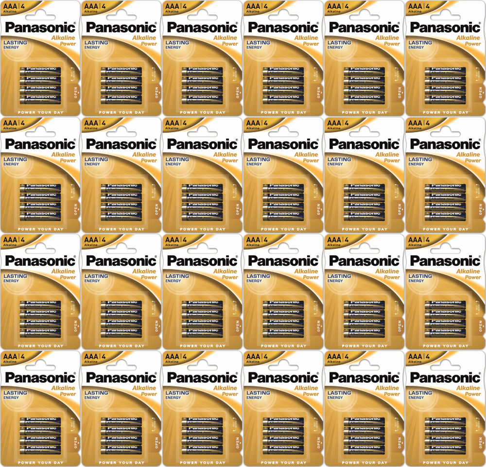 24x Bateria alkaliczna Panasonic Alkaline Power, AAA, 1.5V, LR03, 4 sztuki