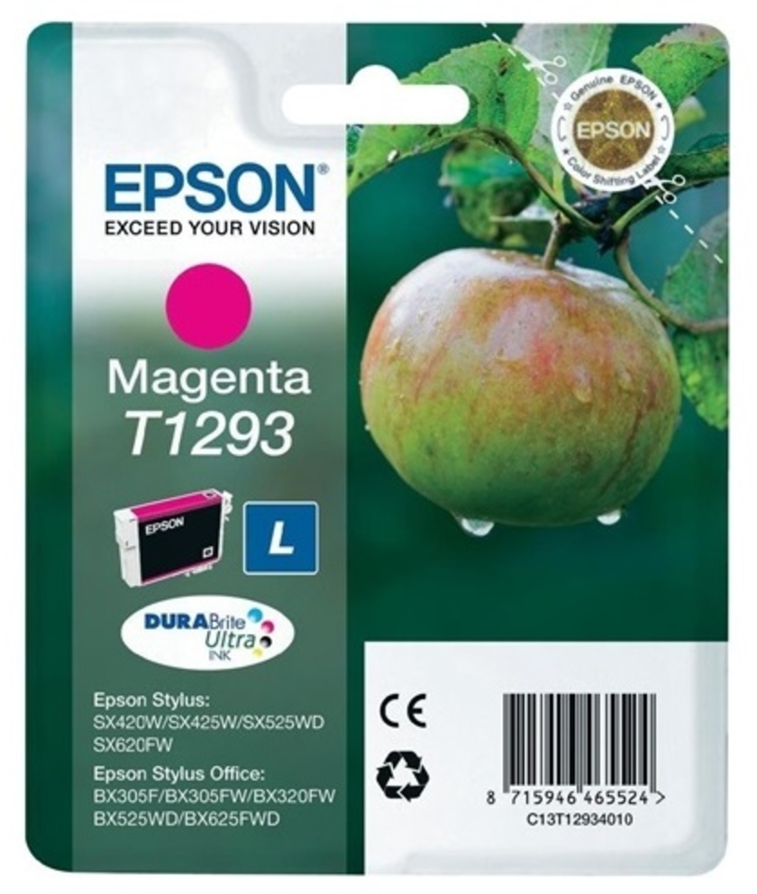 Tusz Epson T1293 (C13T12934012), 7 ml, magenta (purpurowy)