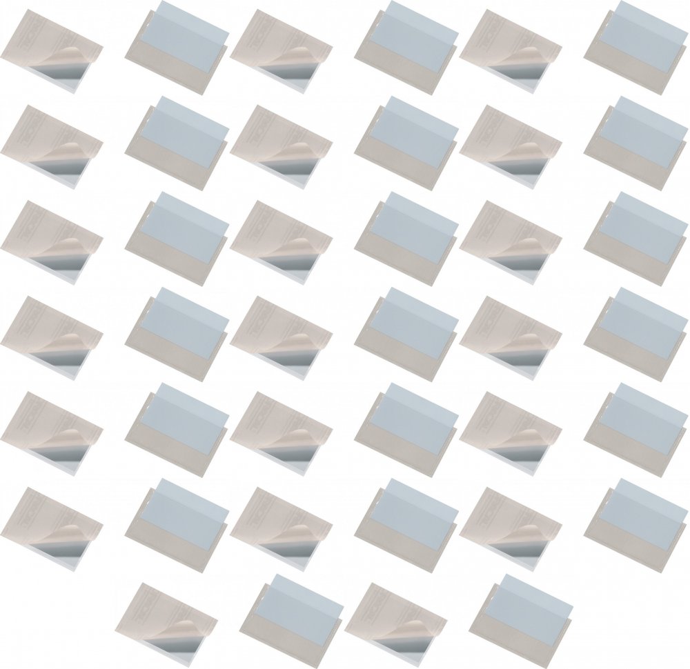 20x Kieszeń samoprzylepna Durable Pocketfix, 90x57mm, otwarcie u góry, 10 sztuk, transparentny