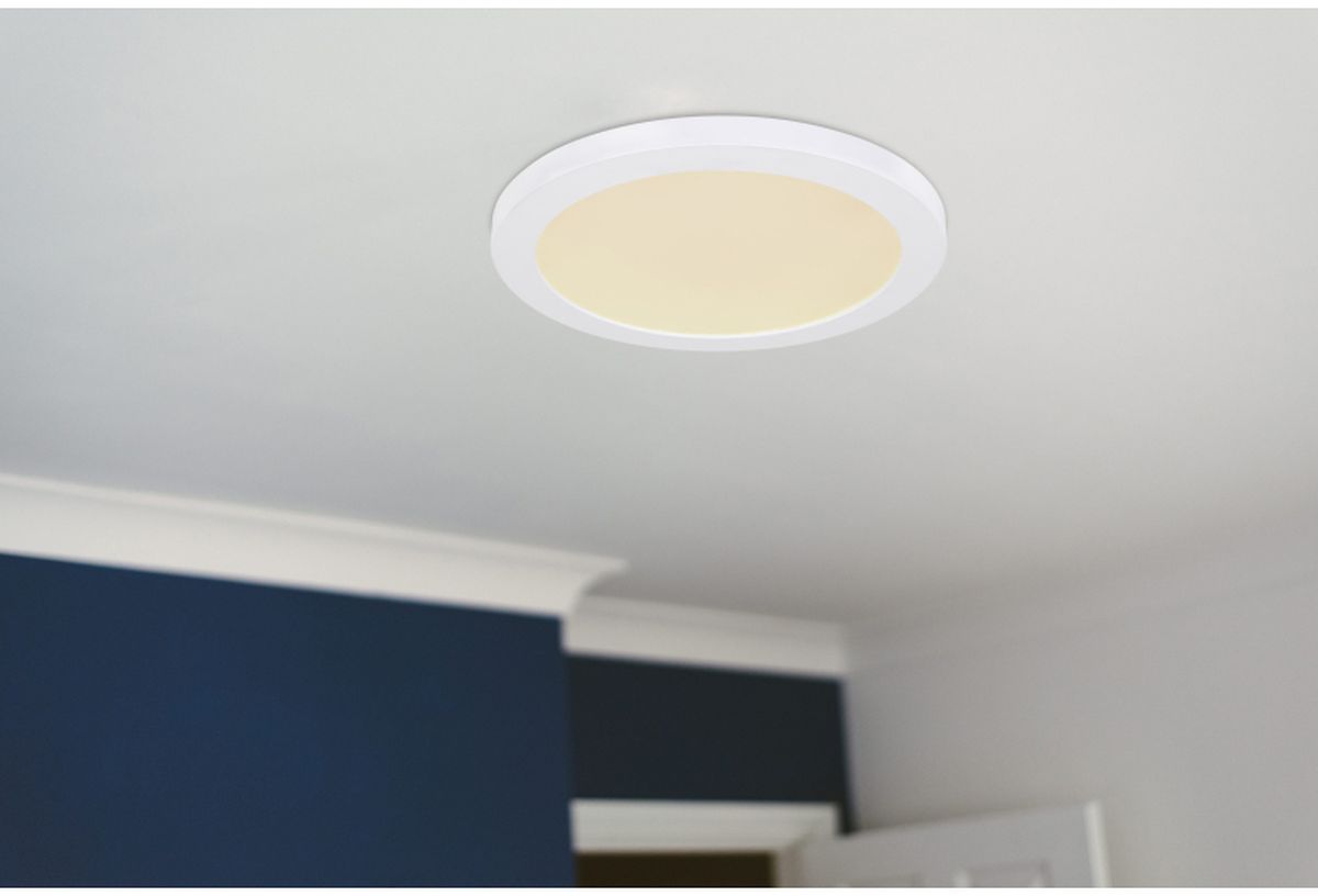 Globo Lighting Lasse plafon 1x24W LED biały/biały opalizowany 12379-24W