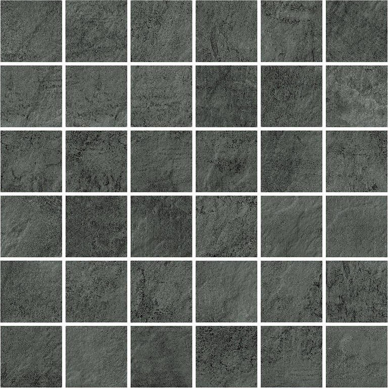 Opoczno Pietra Dark Grey Mosaic mozaika ścienno-podłogowa 29,7x29,7 cm STR szary mat