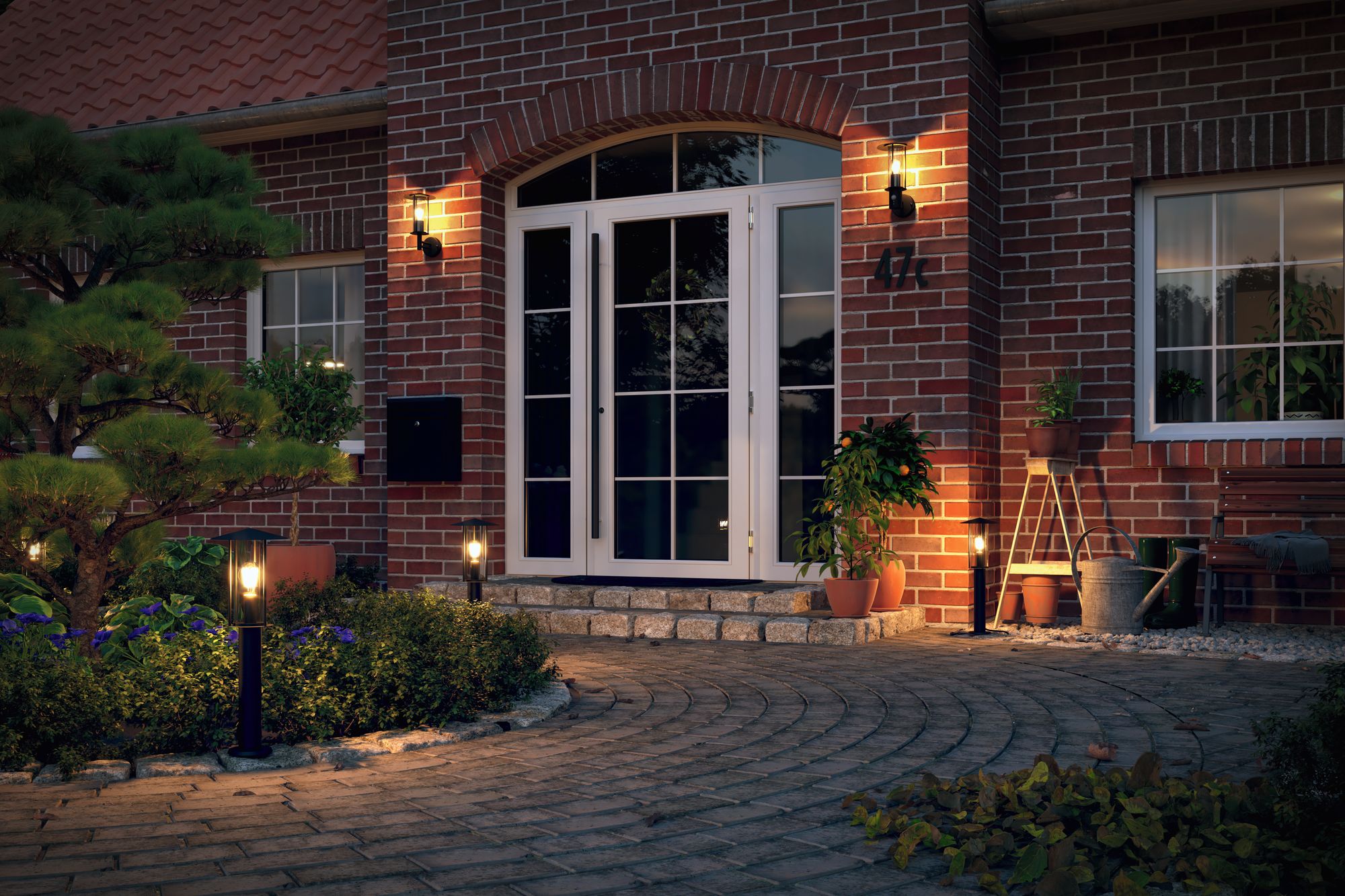 Paulmann Wall Classic kinkiet zewnętrzny 1x15W czarny/przezroczysty 94398