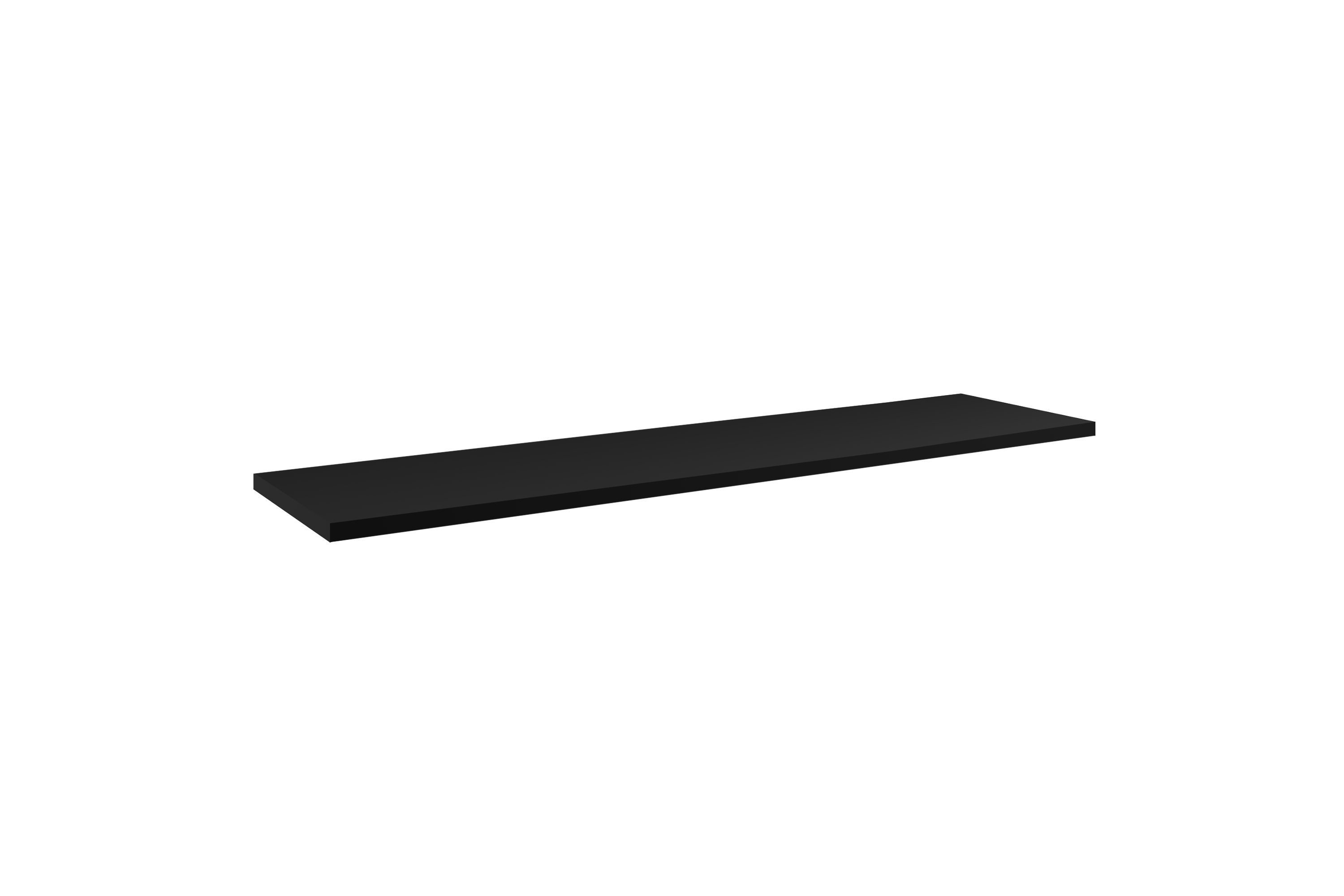 Comad Nova Black blat 160,4x40 cm czarny NOVA BLACK B 89-160