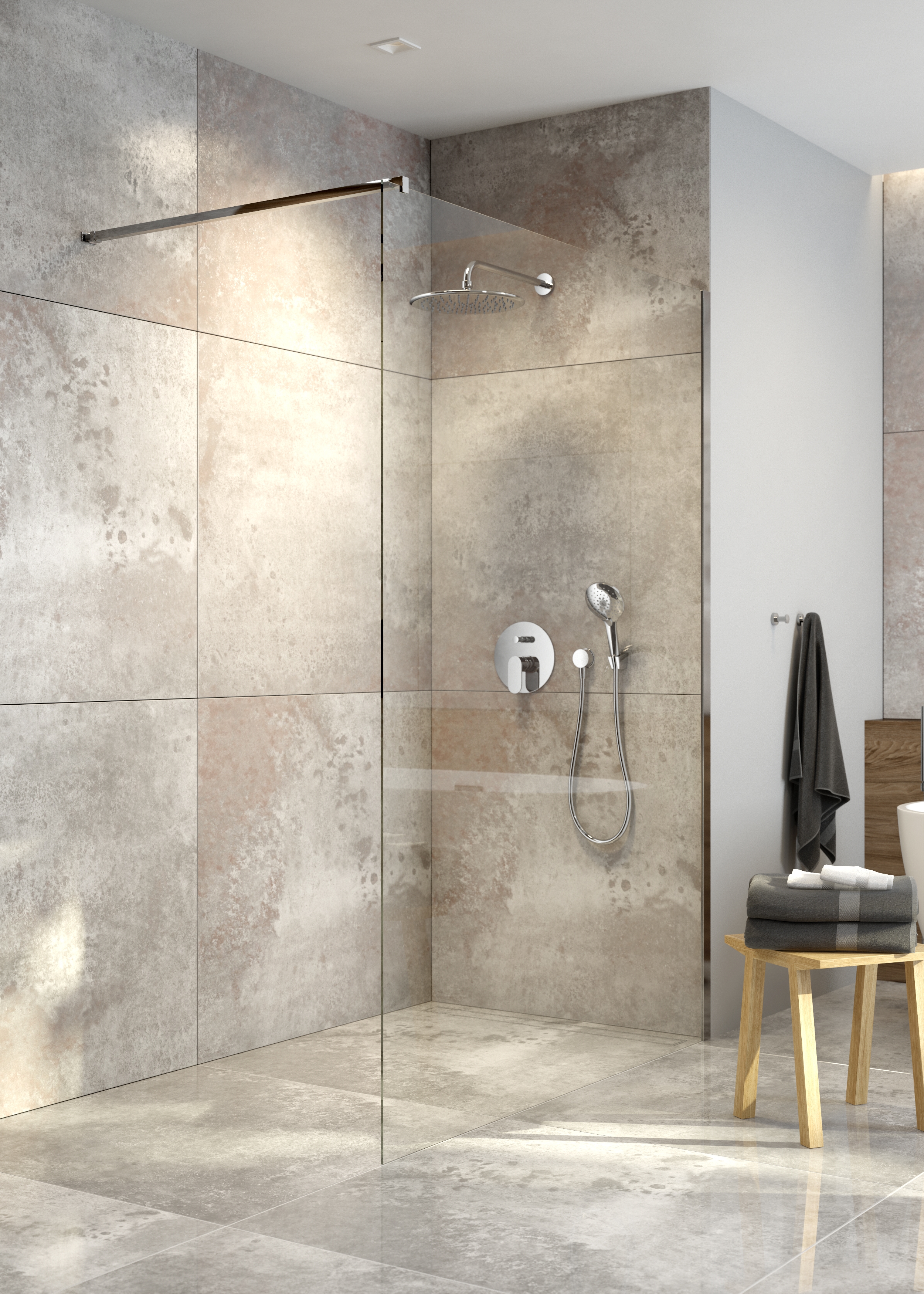 Oltens Vida ścianka prysznicowa 90 cm chrom połysk/szkło przezroczyste 22002100 - Wysyłka w 24h