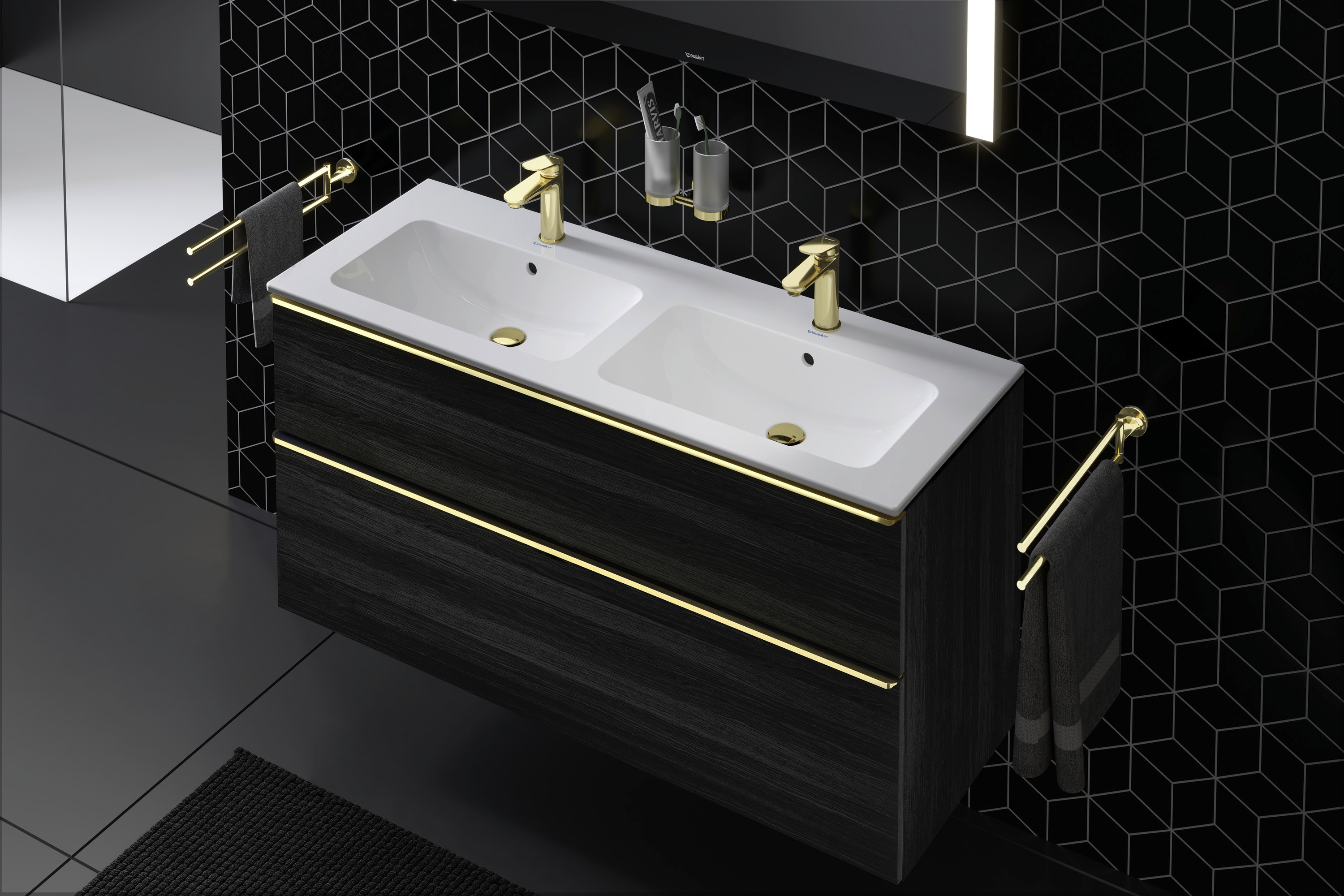 Duravit Starck T wieszak na ręcznik złoty 0099413400