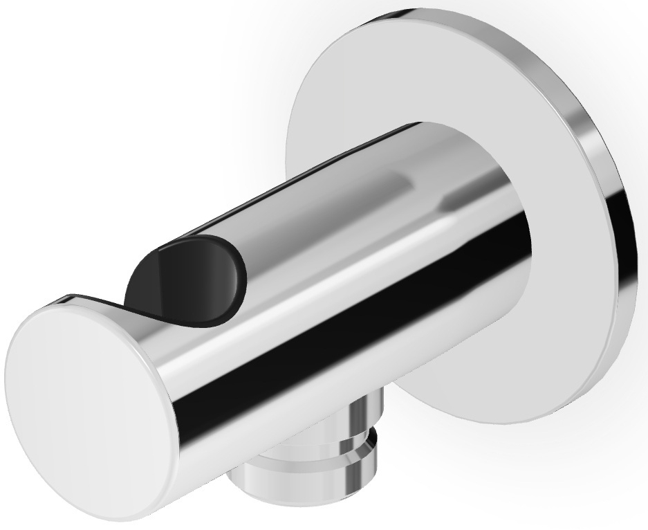 Zucchetti Brim przyłącze kątowe z uchwytem chrom Z93933 - Wysyłka w 24h