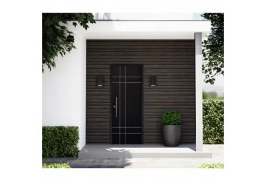 Italux Lenta kinkiet zewnętrzny 1x15 W czarny piaskowany OWL-2805-1-3K