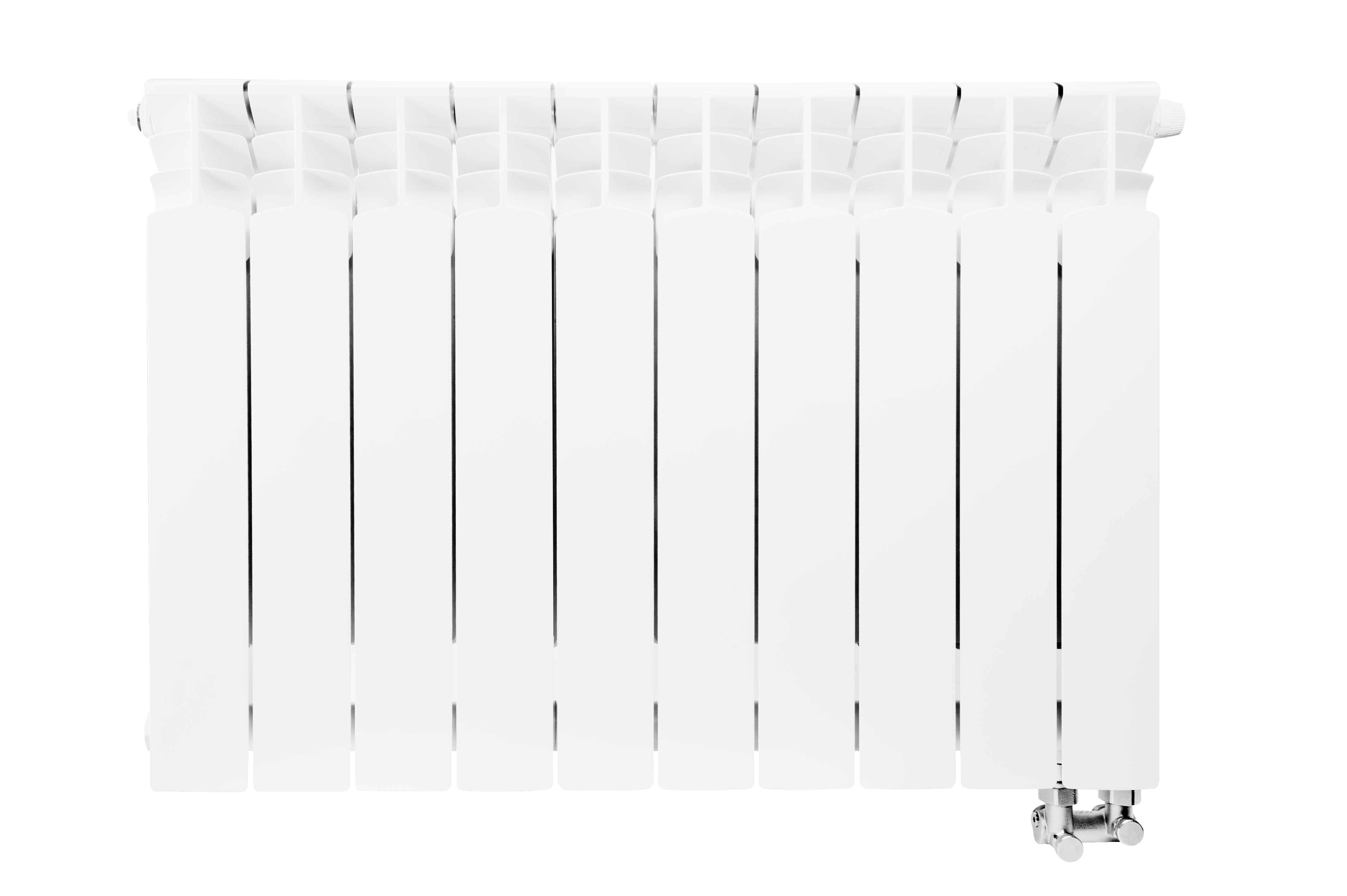 KFA Armatura G500F grzejnik pokojowy 48,3x57,2 cm podłączenie dolne biały 789-061-44