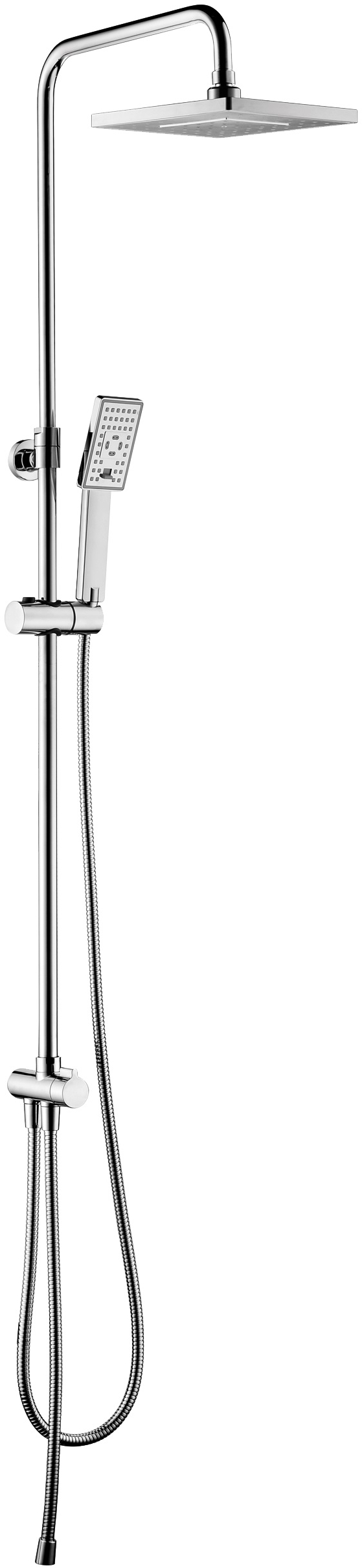 Omnires JimJim zestaw prysznicowy ścienny z deszczownicą 20 cm chrom SYSJIMJIMCR - Wysyłka w 24h