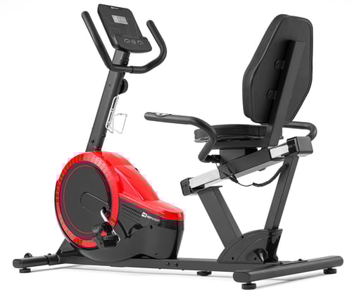 Rower leżący magnetyczny HS-060L Pulse czerwony