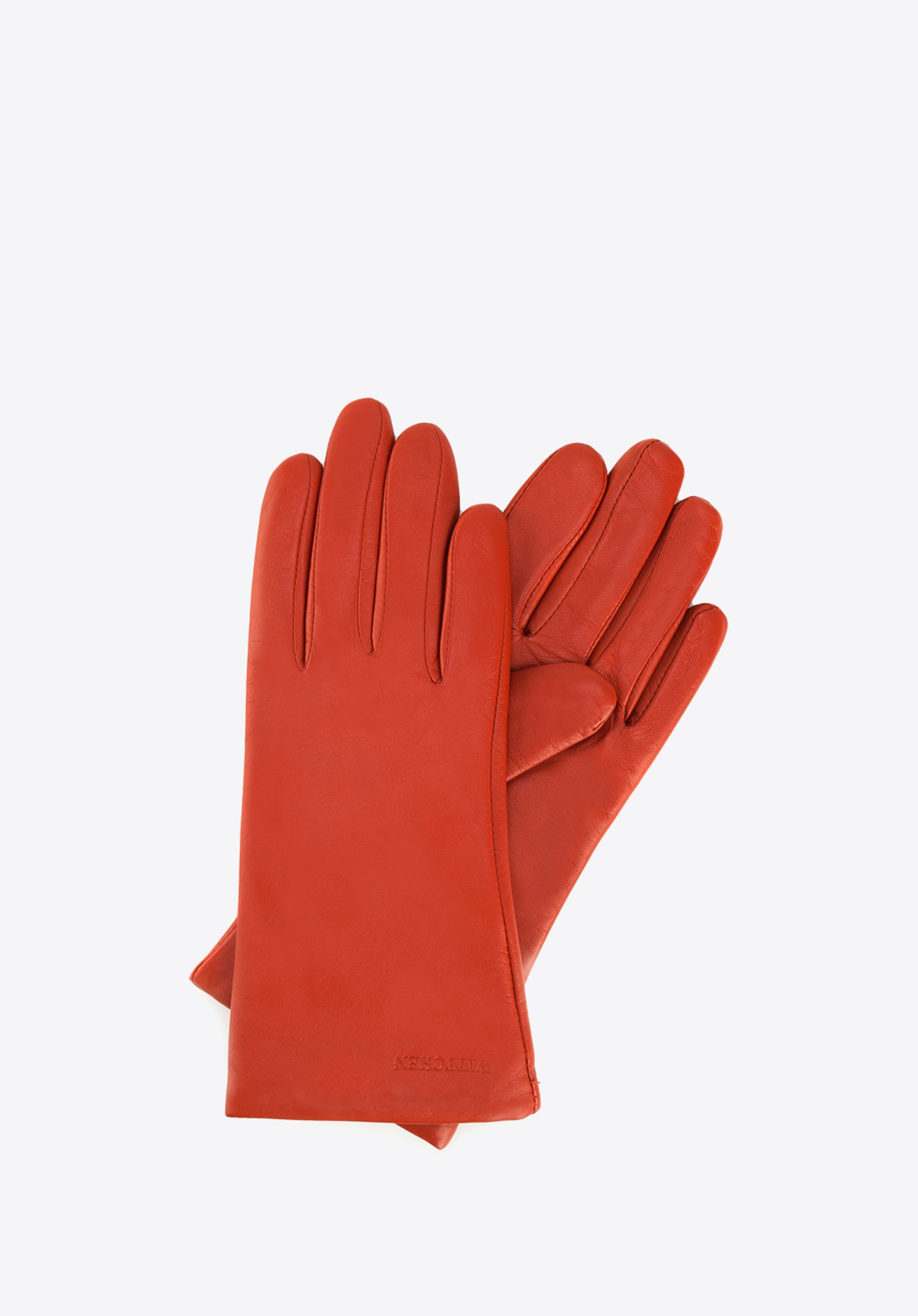 Damskie rękawiczki ze skóry gładkie