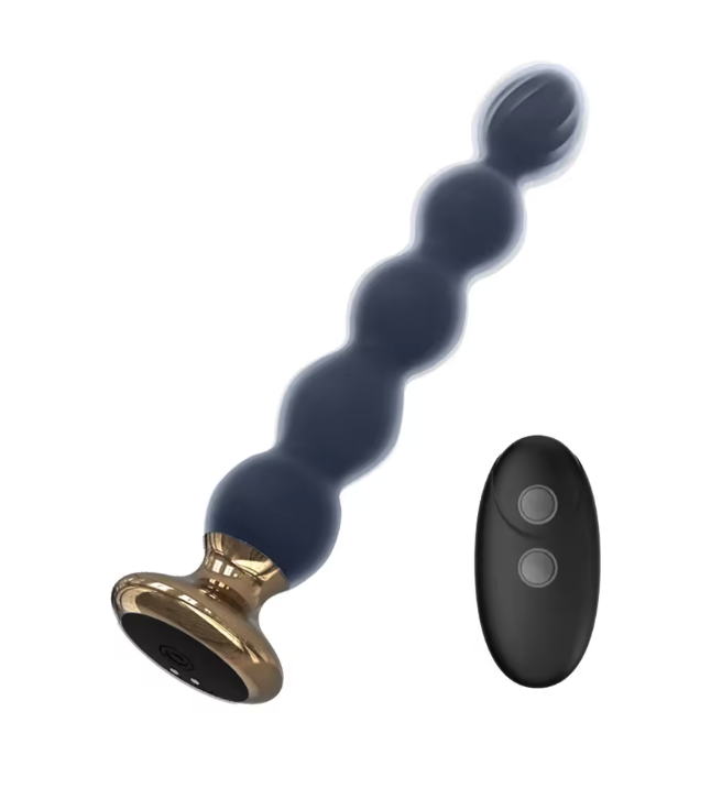 Wibrujący korek analny z pilotem 382