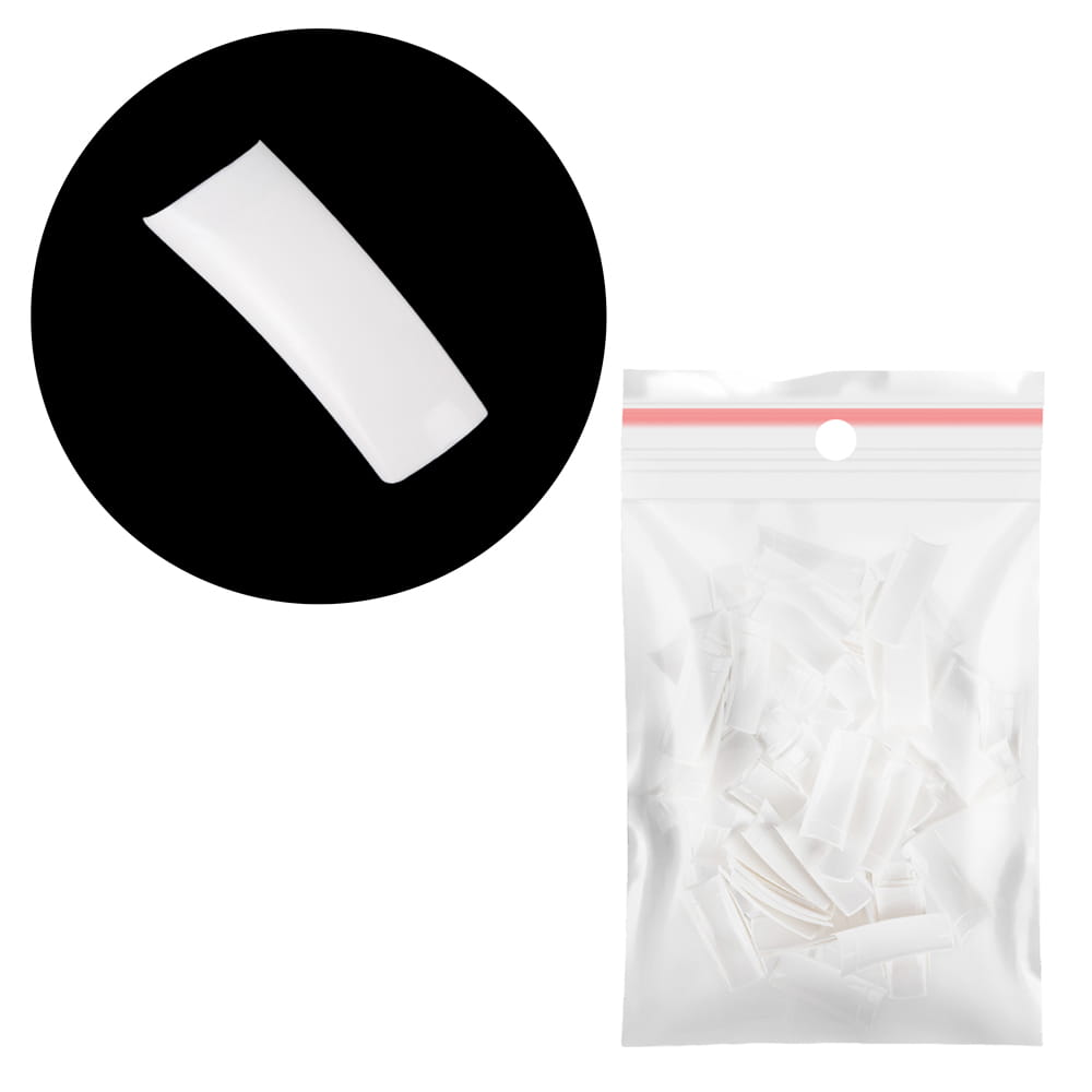 Tipsy białe krótka kieszonka uzupełnienie rozmiarów nr 5 60 szt