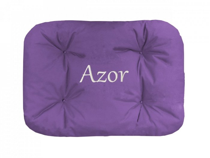 Legowisko Z IMIENIEM TWOJEGO PSA 70x50 cm - wrzosowy