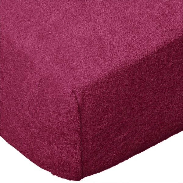 Grube Prześcieradło FROTTE 80x160x15 na gumkę wz. 008 fuksja 2