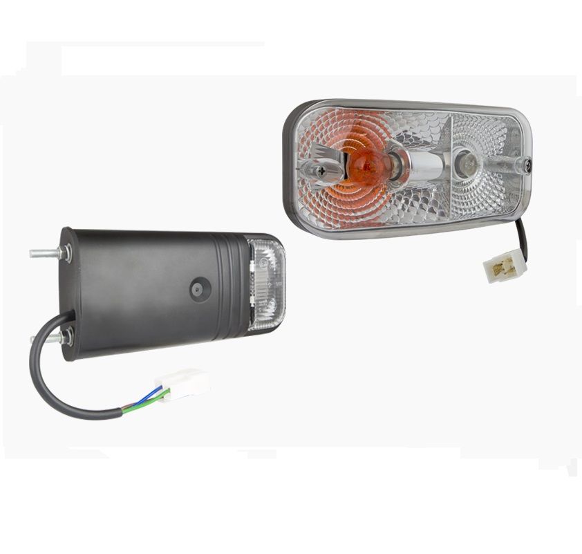 Lampa przednia prawa z kierunkowskazem i bocznym mocowaniem złącze AMP Faston LA5.39817 Wesem