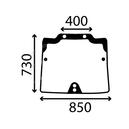 Szyba przednia CASE JX Quantum New Holland T4 T4000 47127547, 44911793