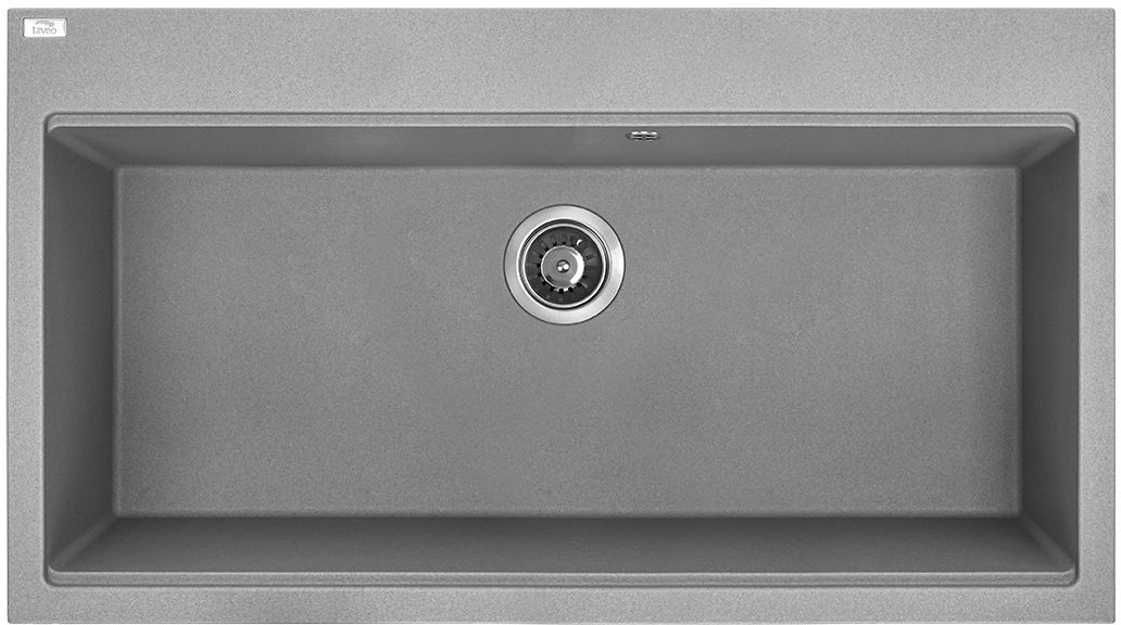 Darmowa Dostawa - Zlewozmywak granitowy 90x50 cm szary/grafitowy/onyx Laveo Tau SBT5109