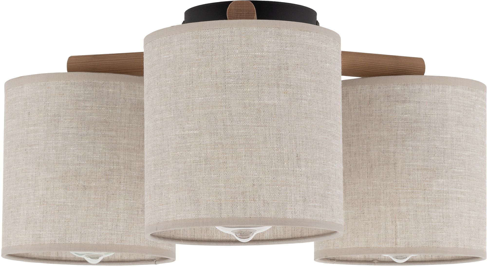 Darmowa Dostawa - Lampa podsufitowa 3x15 W czarny TK Lighting Deva Nature 6865