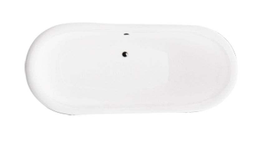 Darmowa Dostawa - Wanna wolnostojąca 189x76.5 cm owalna biała Besco Amelia #WKA190WZL