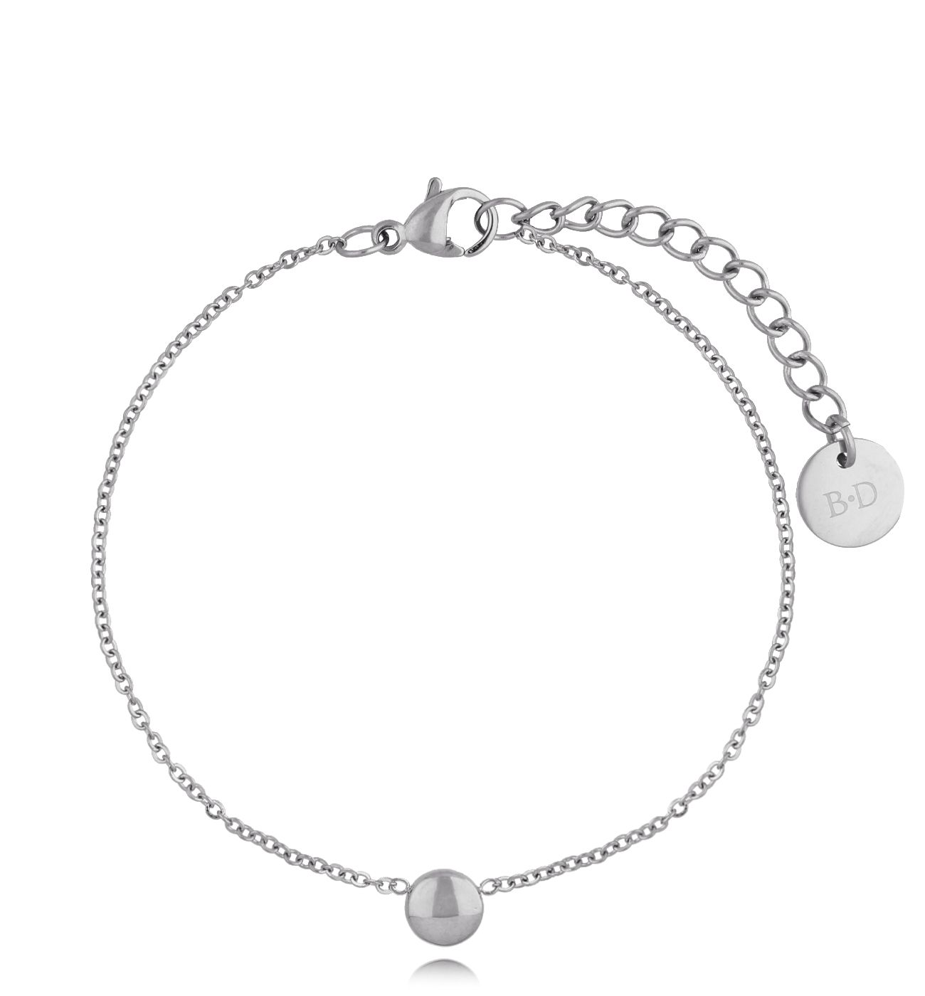 Bransoletka srebrna z małym dyskiem Anika BSA0367