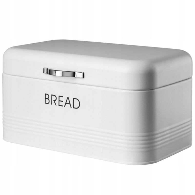 Chlebak KADAX Pojemnik Na Pieczywo Chleb Metalowy Biały 1szt.