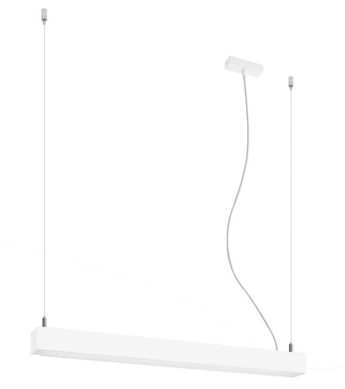 Lampa wisząca Thoro Lighting PINNE biała 1 x LED 22W Neutralna biała 3100lm wym:150x65x5,5cm IP20 -1 szt.