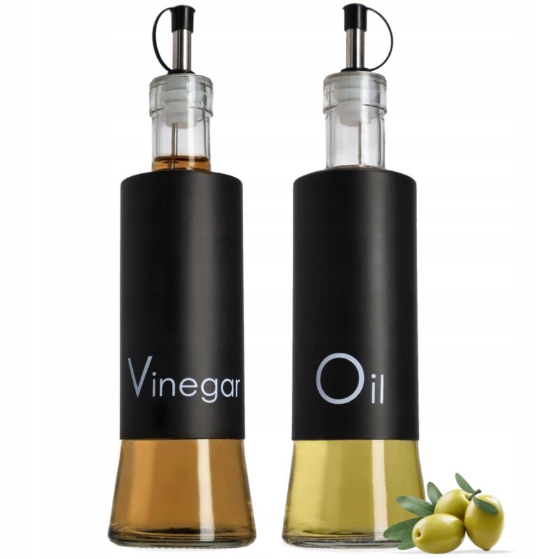 Butelka Na Ocet KADAX Oliwę 2x 320ml Z Dozownikiem Szklana Butelki Zestaw 1szt.