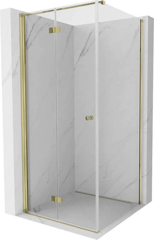 Kabina prysznicowa składana Mexen Mist-F T złota 80x80 cm - 8A6T-080-080-50-00-L 1 szt.