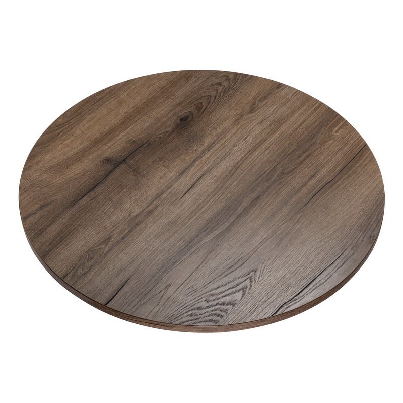 Blat do stolika KOLM okrągły fi 90 cm Dąb Czekoladowy 1szt.