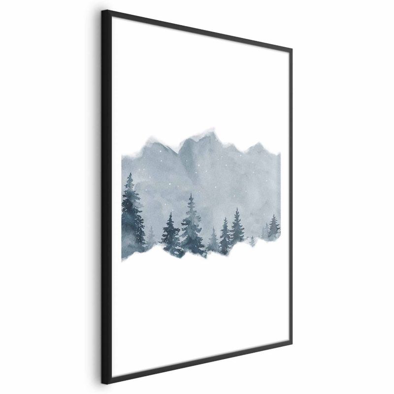 Plakat Artgeist Wycinek Syberii 29,7x42 cm z ramą czarną z marginesem 1 szt
