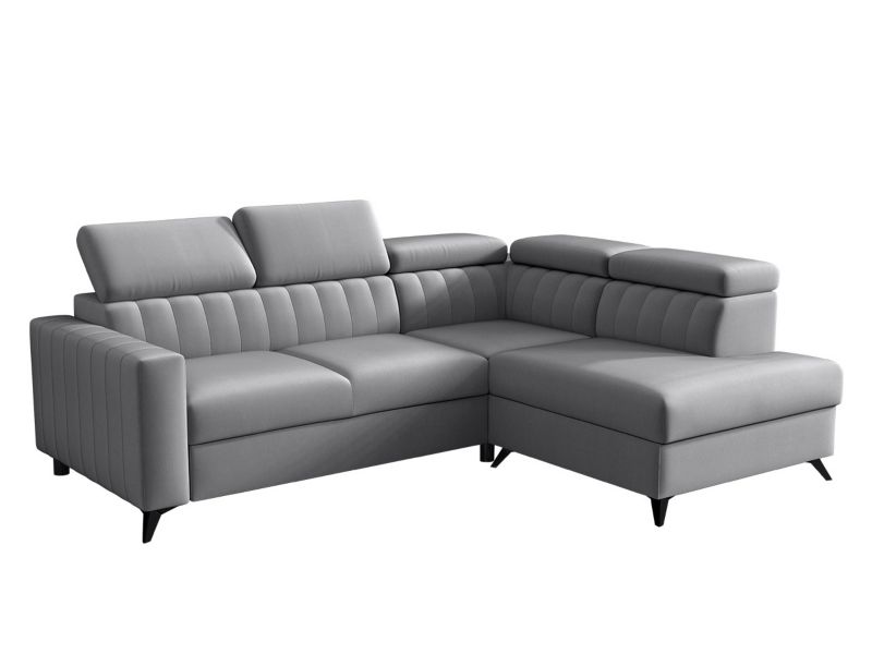 Narożnik z funkcją spania MIRJAN 24 Milano 2RRLXP prawy 2R+R+LXP jasnoszary 1 szt.