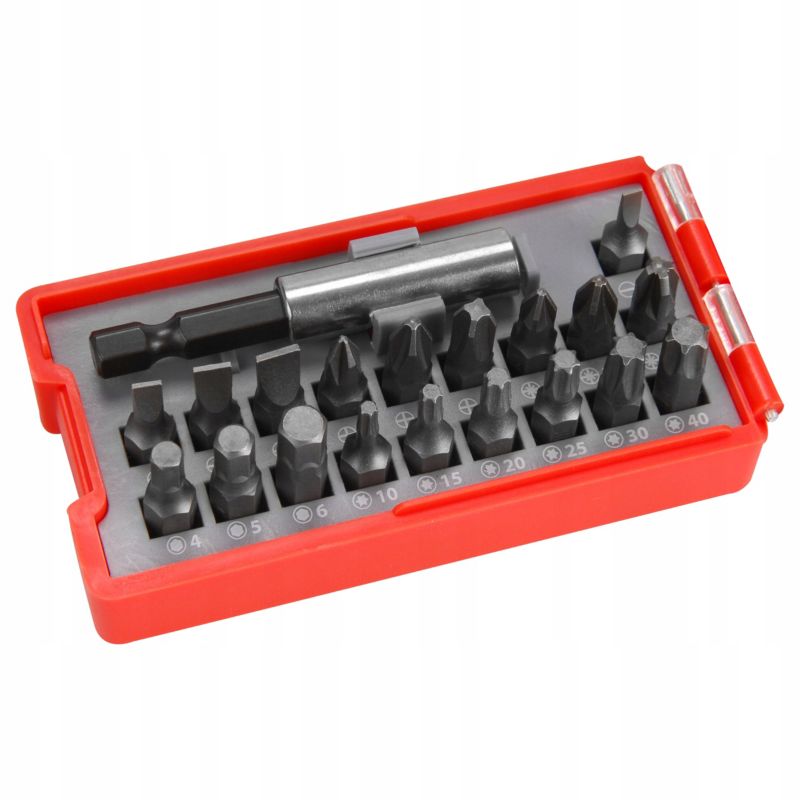 Zestaw Bitów Udarowych EXTOL PREMIUM 20 szt. Uchwyt Magnetyczny PH PZ TORX HEX 1 szt