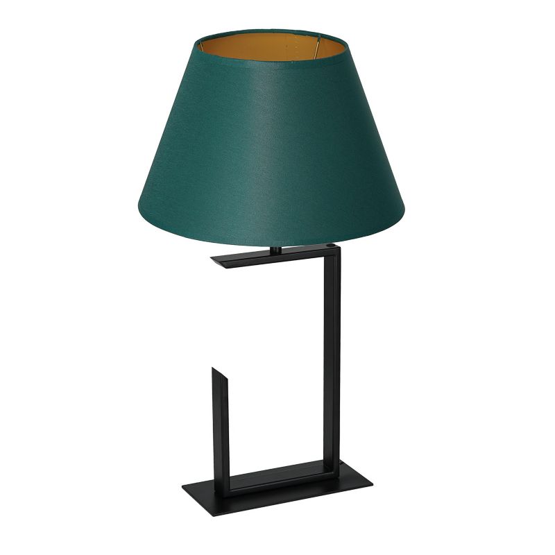 Lampka stołowa Luminex Table Lamps czarny mat-zielona-złota 1 x E27 x 15W IP20 wym: 52 x 30 x 30 cm metal - 1 szt.